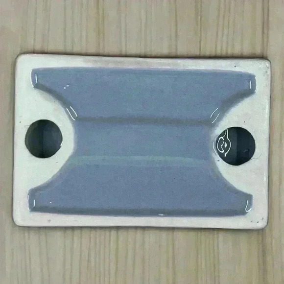 Soap Dish Decor Clean Hands Pure Heart Blue & White Ceramic Christian Religious - Picture 5 of 10